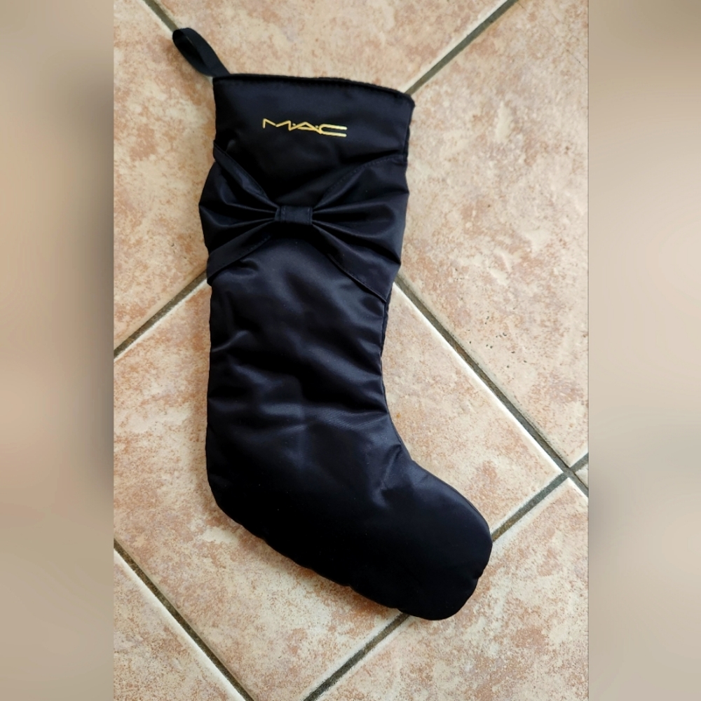 MAC Nylon Stocking Black With Gold Lettering